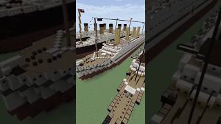 Olympic Titanic Britannic 🚢shorts titanic oceanliner britannic olympic minecraftpe [upl. by Delanos]