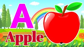 A for apple  अ से अनार  abcd phonics song  a for apple b for ball c for cat  abcd song  abcde [upl. by Woodman]