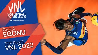 Magic has a name Paola Egonu 🔥 top plays VNL 2022 [upl. by Yenffad]