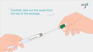 Male urethral swab sample collection  Pluslife [upl. by Atiral]