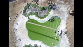 Watch How the Experts at National Greens Create a Synthetic Golf Complex Project [upl. by Doughty12]