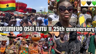 Celebrating 25 Years of Otumfuo Osei Tutu II Reign The Golden Stool Display  Cultural [upl. by Airotkiv]