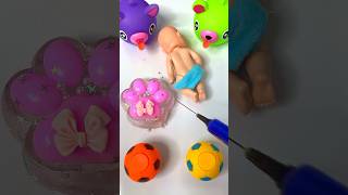 satisfying squishy baby corgi injection funny sad cry shorts [upl. by Trilbi370]