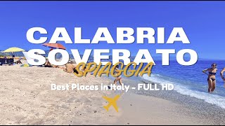 📽️ ITALY 4K  Spiaggia di SOVERATO  CALABRIA CZ 🐚  10 Most Beautiful Places To Visit in Italy [upl. by Cirtemed]