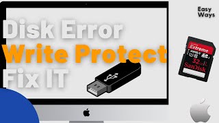 Removing Digital Write Protection on Mac  Removing write protection from pen drive or SD card USB [upl. by Ahsinnor]