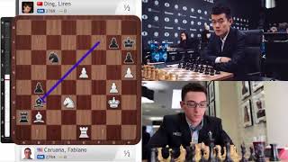 MISSING WINNING AGAIN Fabiano Caruana2784 vs Ding Liren2769  Candidate Berlin 2018  Round 9 [upl. by Starks]