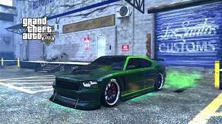 GTA 5  Best Franklins Dodge Charger Car Customization  Bravado Buffalo S [upl. by Ynnahc668]