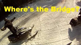 Snowmobile Trail Riding In Quebec Season 6 Episode 1 quotWheres the Bridgequot [upl. by Rep]