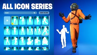 ALL FORTNITE ICON SERIES amp NEW TIKTOK EMOTES THE EMPLOYEE [upl. by Adnaloj981]