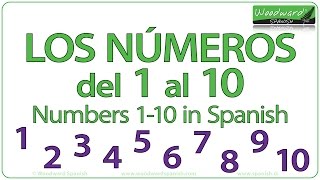 Learn Spanish Numbers 110  Los Números del 1 al 10  Numbers 1 to 10 in Spanish  Basic Spanish [upl. by Virgina]