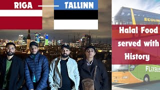 RigaLatvia  TallinnEstonia  Europe  Schengen Zones  EcolinesFlixbus  Halal food  Old Town [upl. by Aivatnuhs]