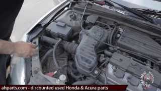 Air intake resonator box How to replace install fix change 01 02 03 04 05 Honda Civic replacement [upl. by Esau]