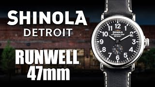 Shinola Runwell 47mm Watch Review [upl. by Vowel]