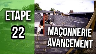 Maçonnerie dune maison comment fautil avancé explication Etape 22 [upl. by Acisseg]