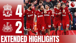 Reds Dominate on New Years Day Liverpool 42 Newcastle  Extended Highlights [upl. by Barbey]