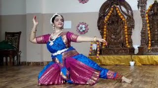 Brahmam okate  perumal songs  bharatanatyam  by shobithaa [upl. by Ennaisoj66]