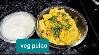 easy veg pulao recipecooker pulao recipepulao cookerbiryani instant [upl. by Jephthah206]