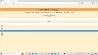 Convertidor de divisas con VUEX [upl. by Hetty]