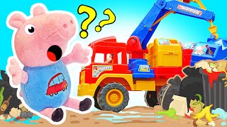 Giochi per bambini con il camion della spazzatura Scuola Allegra Storie per bambini di Peppa Pig [upl. by Carrington]