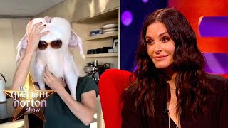 Courteney Cox Recreated The Infamous Friends Turkey Scene WITH A REAL TURKEY  Graham Norton Show [upl. by Zennie]