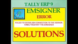 EMSIGNER ERROR AND SOLUTIONS  GST RETURNS THROUGH DIGITAL SIGNATORY [upl. by Anabal434]