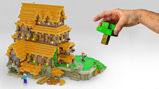 I Made a Minecraft Kingdom with Magnetic Minecraft Blocks [upl. by Yllib839]