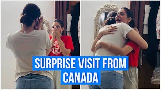 Best friend ne dia surprise visit from canada 🥹 got emotional   Kajal Choudhary [upl. by Ynolem]