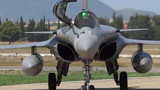 Rafale solo display French Air Force arrival Tanagra Air base [upl. by Dail]