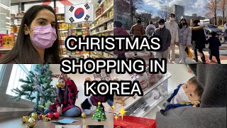 🇰🇷CHRISTMAS SHOPPING IN KOREA  vlog 💕🎅 I spent 4000 rupees 🥲 [upl. by Oliana]