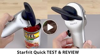 Review of the Starfrit SecuriMax Auto Can Opener [upl. by Kashden]