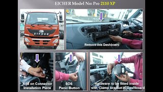 AIS 140 GPS Installation for Eicher Truck Model Pro 2110 XP [upl. by Akeit]