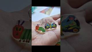 Shrinky Dink Earrings 🐛🦋 [upl. by Cassy]