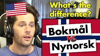 American Reacts to Bokmål vs Nynorsk [upl. by Eannyl241]