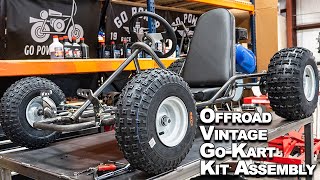 Off Road Vintage Go Kart Kit Build Project [upl. by Ehcor]