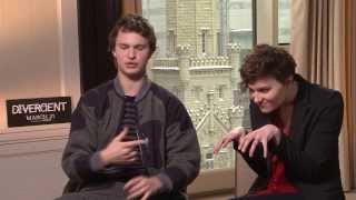 Ansel Elgort and Veronica Roth talk Divergent and a world where everyone is Candor [upl. by Ylrad598]