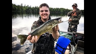 Pêche aux doré 2018  Réservoir Cabonga  Walleye Fishing  Deer Horn Lodge [upl. by Oiludbo]