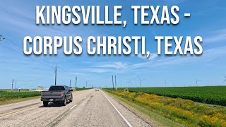 Kingsville Texas to Corpus Christi Texas Drive with me on a Texas highway [upl. by Reema]