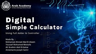 Simple Calculator Project  Using Full Adder amp Subtractor Circuit 🚀 [upl. by Innattirb]