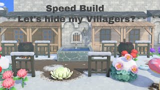 Speed build using medieval building side Animal Crossing New Horizons [upl. by Nidroj]