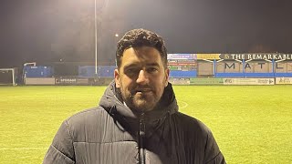 Matlock Town V Shirebrook Town Post Match Interview [upl. by Aitnic]