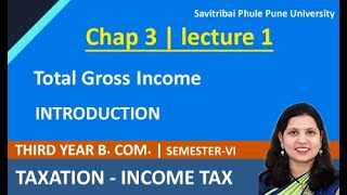 How to calculate Gross total income  Tax Liability Introduction taxaccounting tybcomsem6 [upl. by Rusticus]