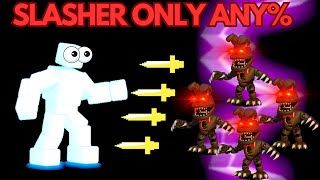 I Speedran FNAF World In The Dumbest Way Possible  Slasher Only Any [upl. by Cinimod]