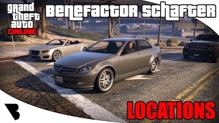 Benefactor Schafter Location GTA Online 2018 [upl. by Letnohc324]