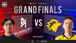 EN MSC Grand Finals  BLACKLIST INTERNATIONAL VS ONIC  Game 1 [upl. by Adda]