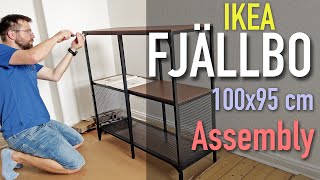 IKEA FJÄLLBO Shelving Unit 100x95 cm – Complete StepbyStep Assembly Process [upl. by Keon]