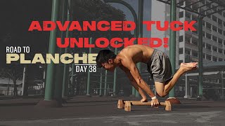 ADVANCED TUCK UNLOCKED Day 38 Road To Planche [upl. by Krista828]