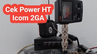 Cara Cek Power HT Icom 2GA [upl. by Trauts888]