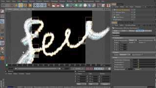 Tutoriel  du feu dans cinema 4D sans plugin [upl. by Salesin]