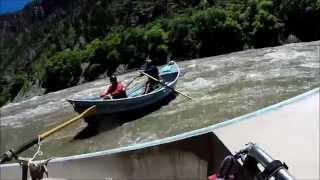 Shoshone Rapids highwater raft flip 2014 [upl. by Ettelimay]