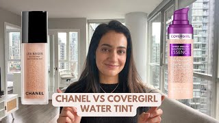 CHANEL Water Fresh Tint vs COVERGIRL Simply Ageless Skin Perfector Essence Foundation is it a DUPE [upl. by Dryden]